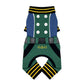 PUPPY DOG CLOTHING SERIES BRITISH SOLDIER UNIFORM BLUE & GREEN