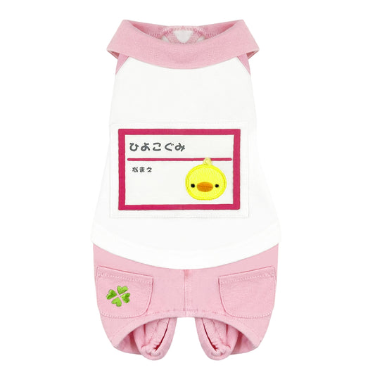 PUPPY DOG CLOTHING SERIES CHICK INFORMATION CARD PINK