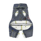 PUPPY DOG CLOTHING SERIES DENIM JUMPSUIT BLUE