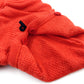 PUPPY DOG CLOTHING SERIES FLUFFY HOODED SWEATER ORANGE RED