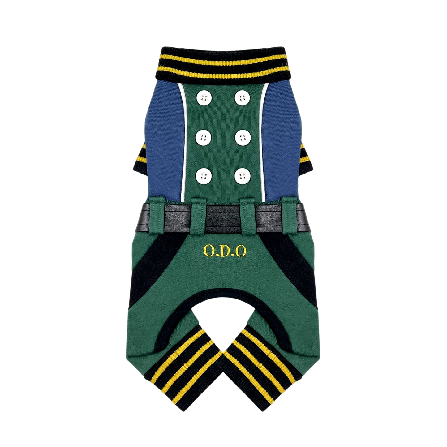 PUPPY DOG CLOTHING SERIES BRITISH SOLDIER UNIFORM BLUE & GREEN