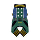 PUPPY DOG CLOTHING SERIES BRITISH SOLDIER UNIFORM BLUE & GREEN