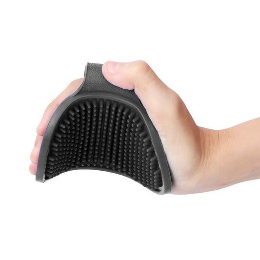 GROOMING MITT RUBBER GREY