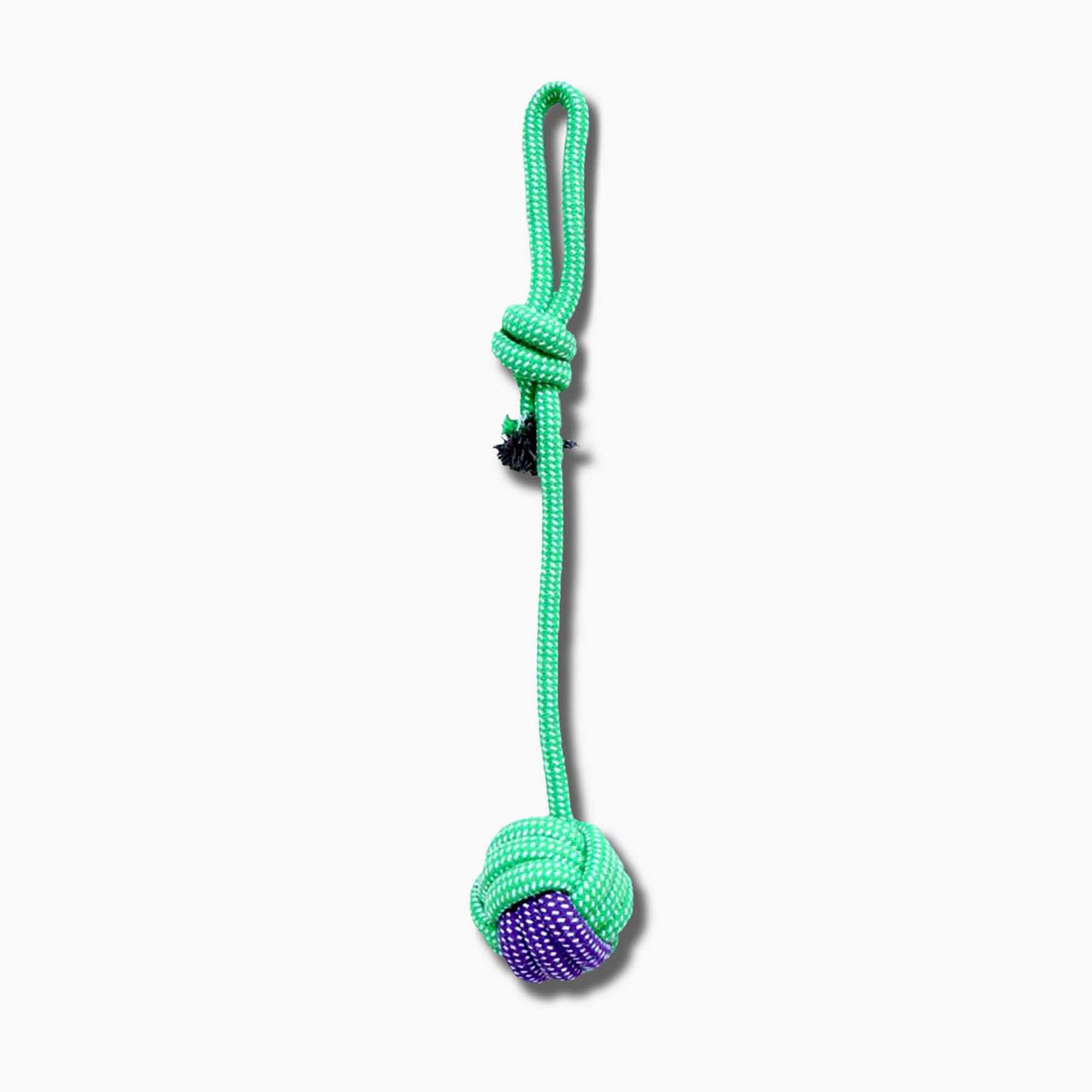 52CM LONG ROPE BALL DOG TOY-2 TONE SERIES 3 COLOURS