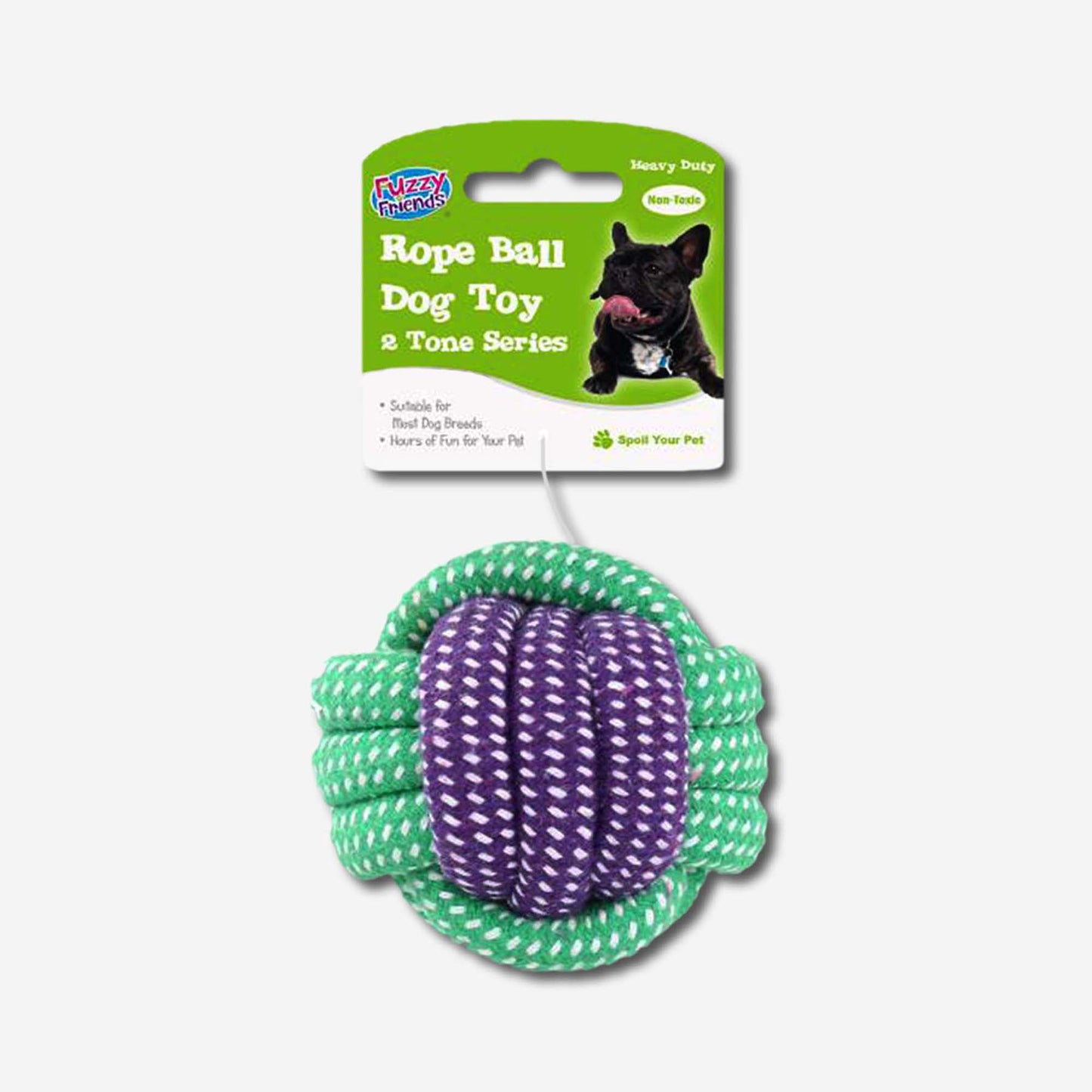 ROPE BALL DOG TOY-2 TONE SERIES