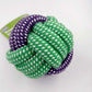 ROPE BALL DOG TOY-2 TONE SERIES