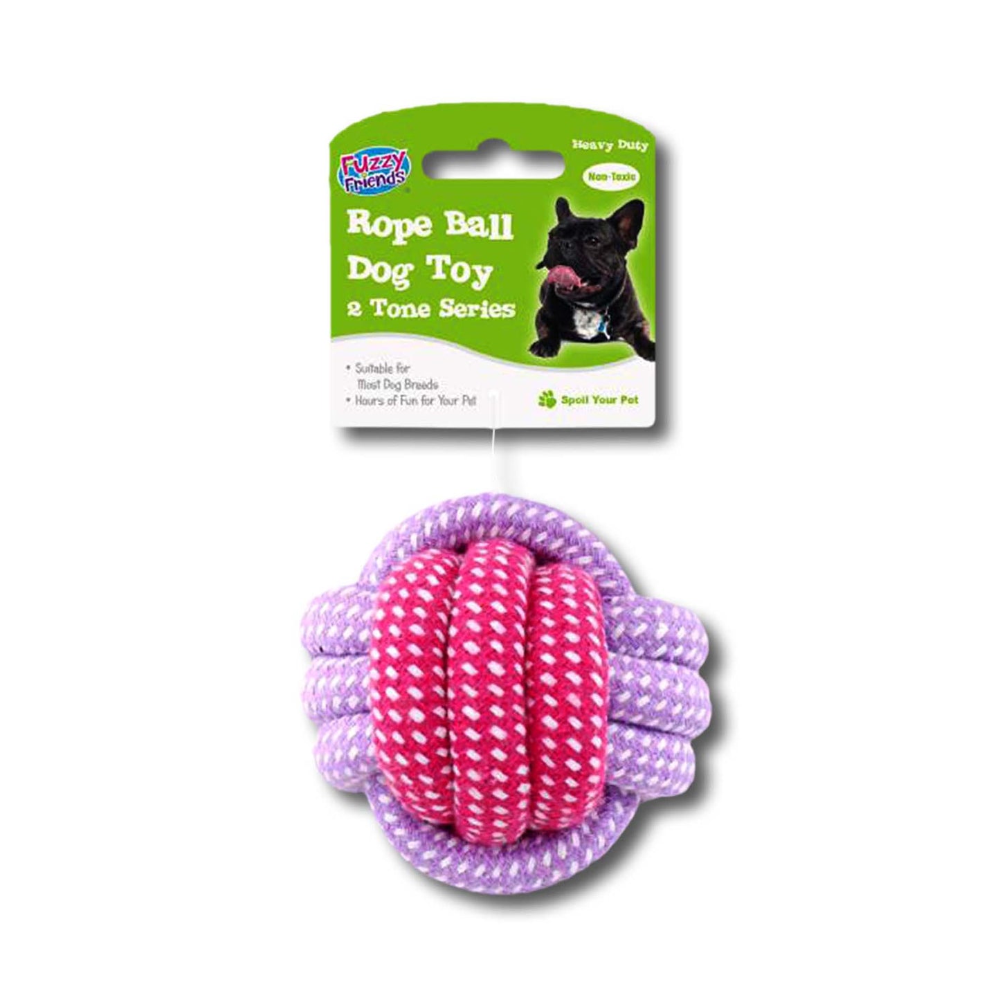 ROPE BALL DOG TOY-2 TONE SERIES