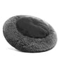 PET CALMING BED FLUFFY WARM COZY SOFT DOG CAT PUPPY ROUND DONUT CUDDLE NEST S-XL