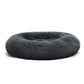 PET CALMING BED FLUFFY WARM COZY SOFT DOG CAT PUPPY ROUND DONUT CUDDLE NEST S-XL