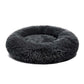 PET CALMING BED FLUFFY WARM COZY SOFT DOG CAT PUPPY ROUND DONUT CUDDLE NEST S-XL