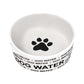 CUTE CERAMIC PET BOWL FOOD WATER SMALL DOG CAT PUPPY ROUND DISH FEEDER 2 SIZES