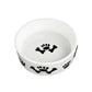 CUTE CERAMIC PET BOWL FOOD WATER SMALL DOG CAT PUPPY ROUND DISH FEEDER 2 SIZES