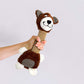 SQUEAKY DOG TOYS PUPPY PET LONG NECK BEAR & LONG NECK DOG