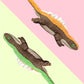 SQUEAKY DOG TOYS PUPPY PET LIZARD 2 COLOURS