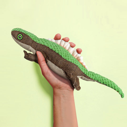 SQUEAKY DOG TOYS PUPPY PET LIZARD 2 COLOURS