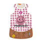 PUPPY DOG CLOTHING SERIES FIORUCCI SMILE DRESS PINK & BROWN