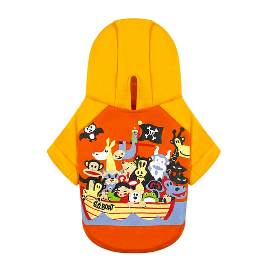 PUPPY DOG CLOTHING SERIES ANIMAL FAMILY PIRATE SHIP YELLOW HOOD