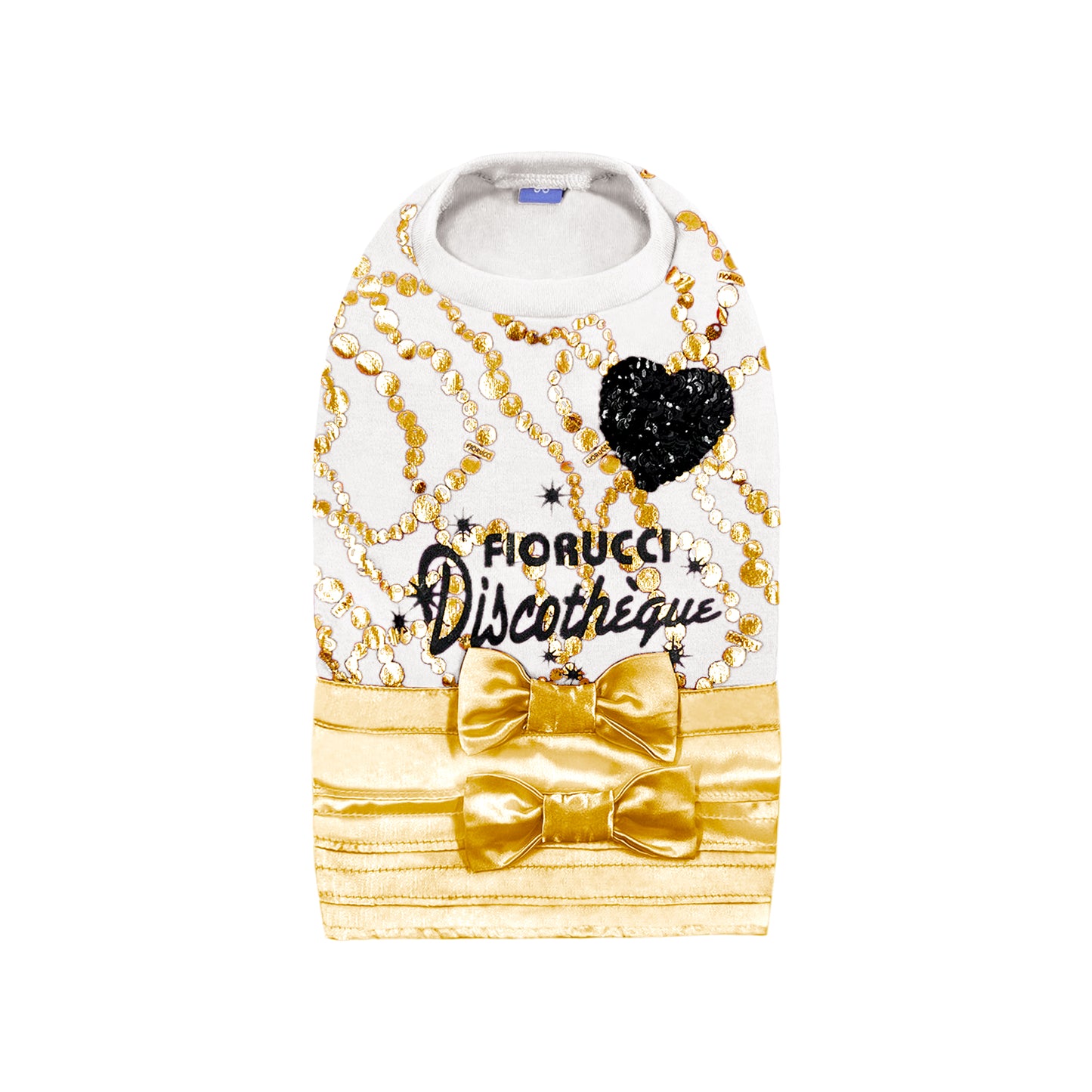 PUPPY DOG CLOTHING SERIES FIORUCCI DISCOTHEQUE WHITE & GOLD