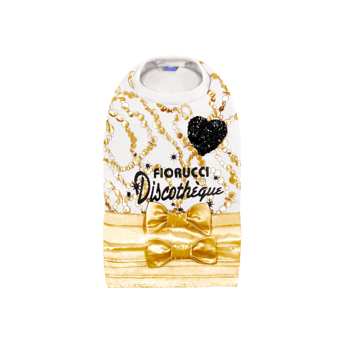 PUPPY DOG CLOTHING SERIES FIORUCCI DISCOTHEQUE WHITE & GOLD