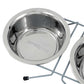 DOUBLE PET BOWL STAINLESS STEEL WITH STAND