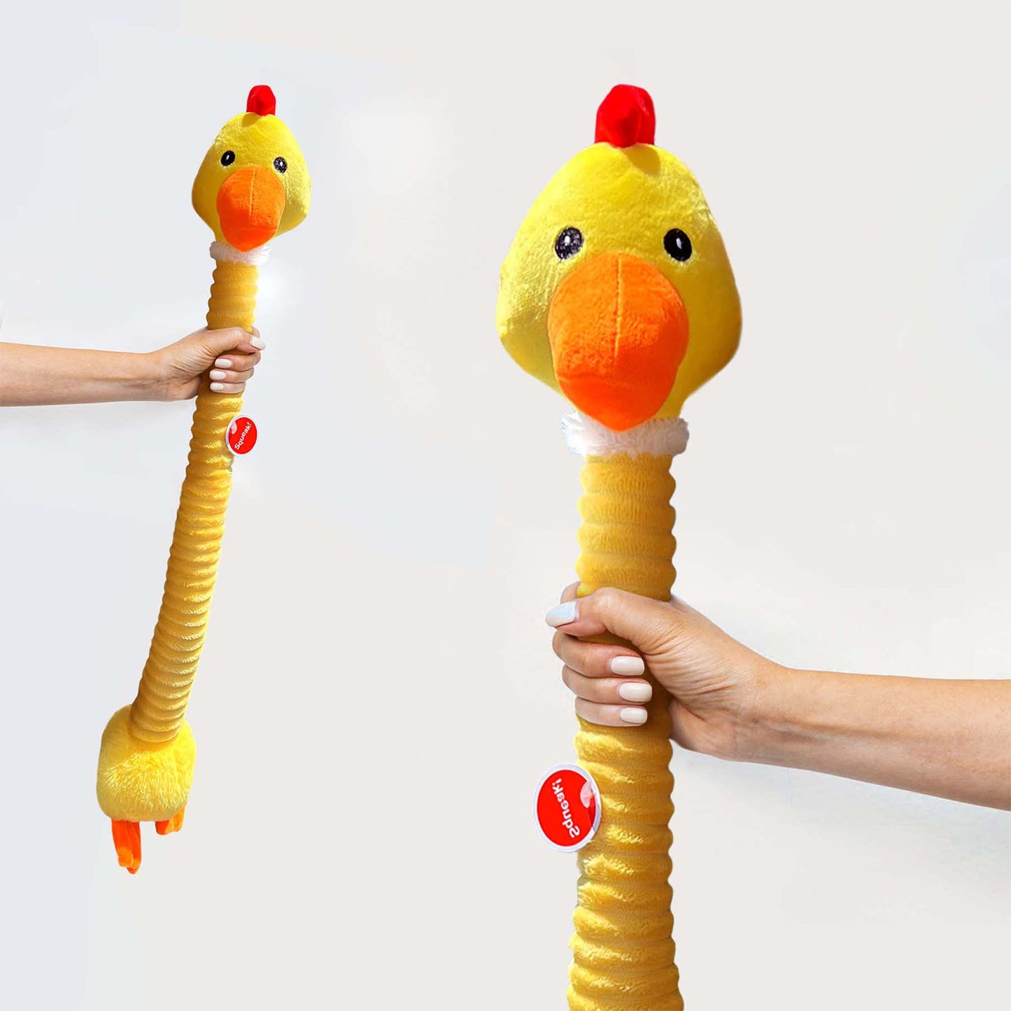 WHO ZOO LONG NECK TOY 2 DESIGNS DUCK & ELEPHANT