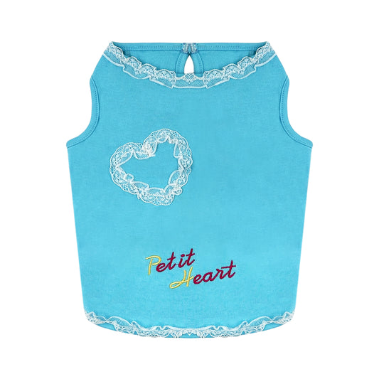 PUPPY DOG CLOTHING SERIES PETIT HEART BLUE