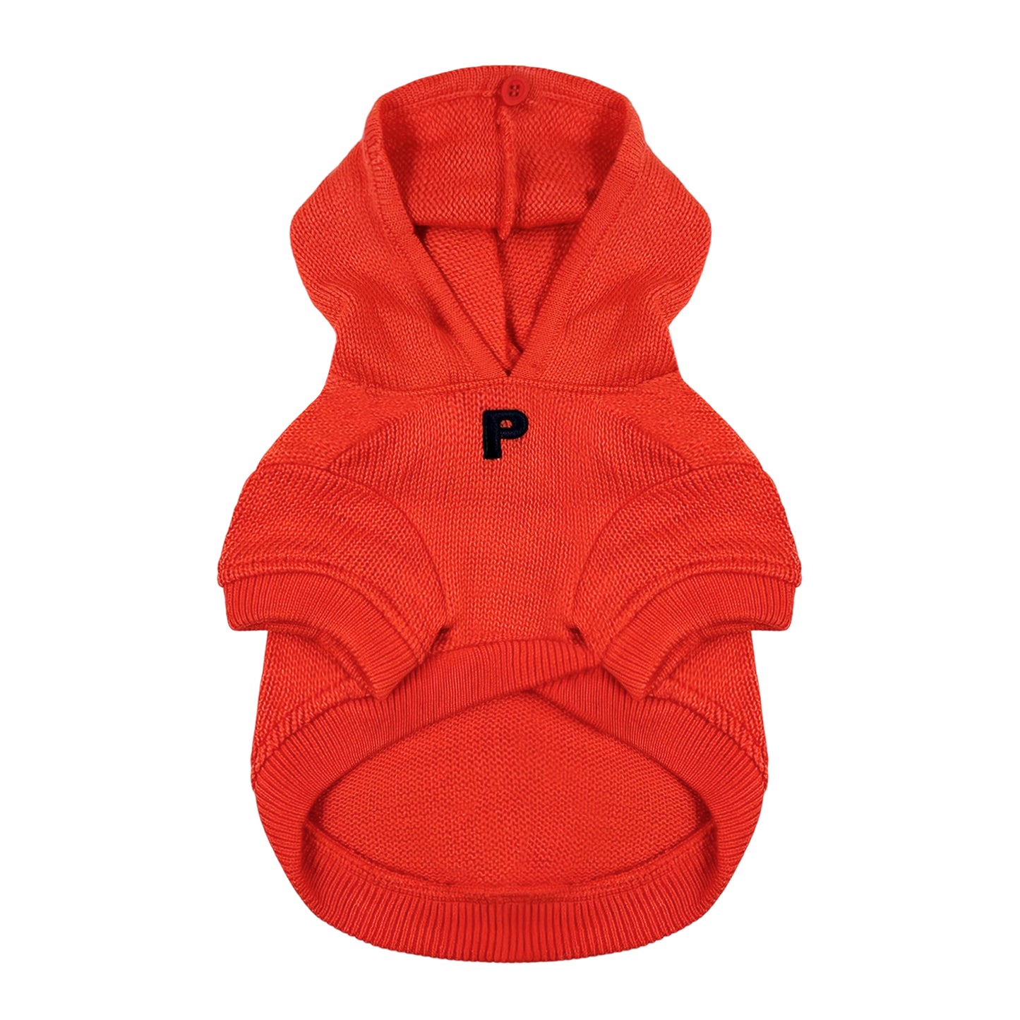 PUPPY DOG CLOTHING SERIES HOODED SWEATER ORANGE RED