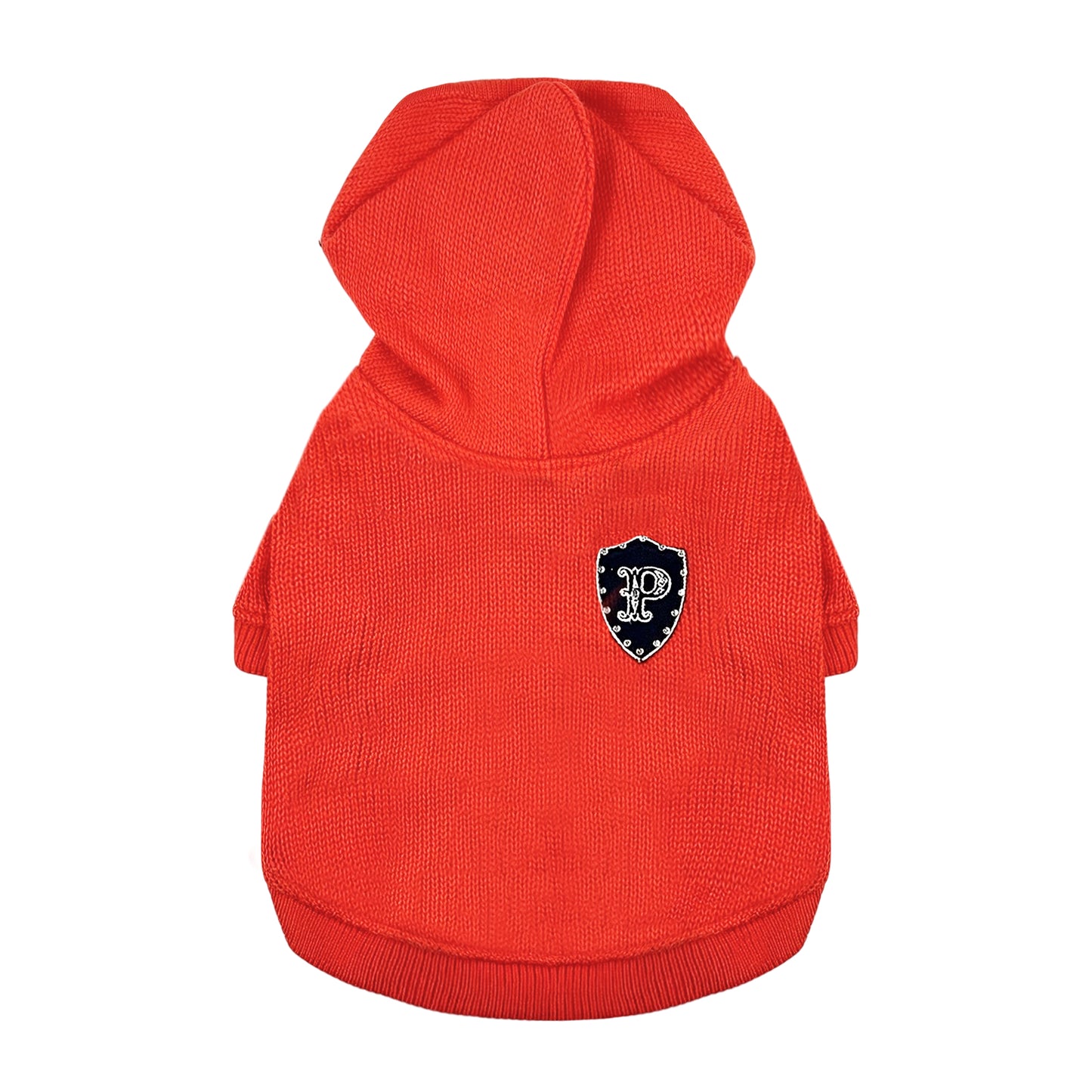 PUPPY DOG CLOTHING SERIES HOODED SWEATER ORANGE RED