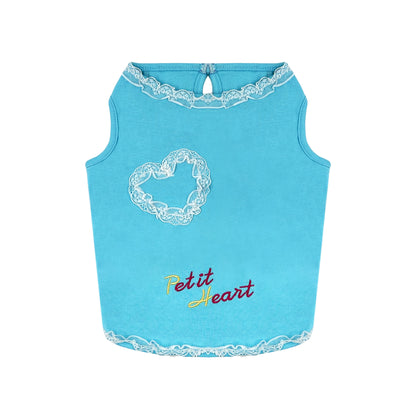 PUPPY DOG CLOTHING SERIES PETIT HEART BLUE