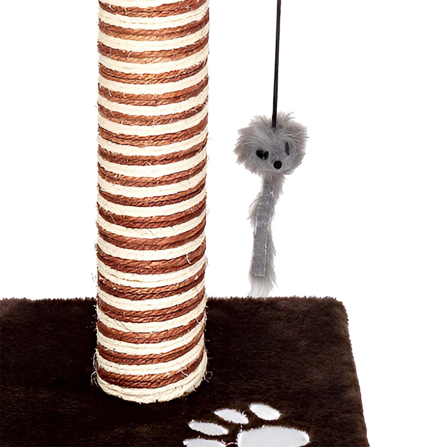 CAT SCRATCHING POST KITTEN SCRATCHER TREE FURNITURE GYM BASE WITH MOUSE TOY