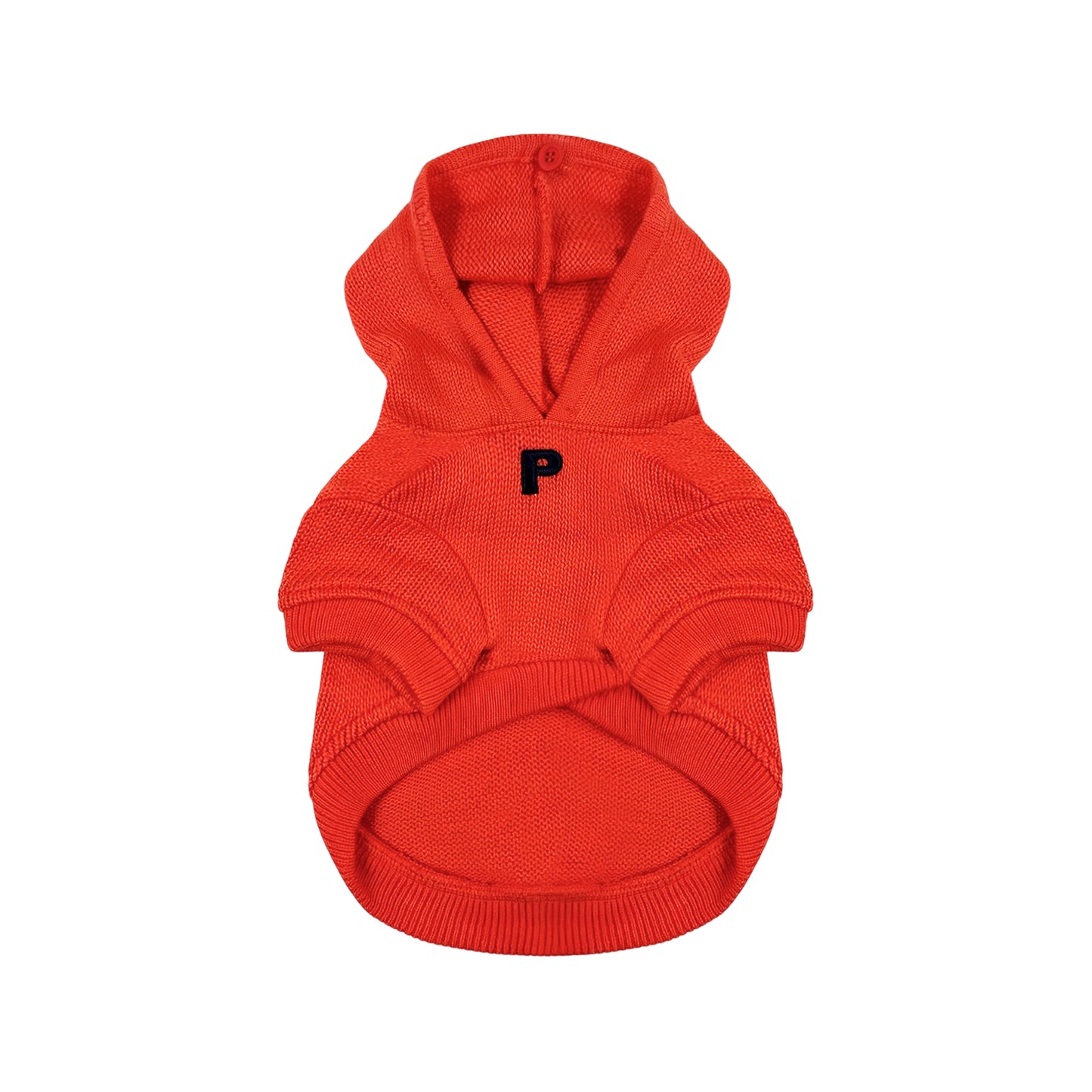 PUPPY DOG CLOTHING SERIES HOODED SWEATER ORANGE RED