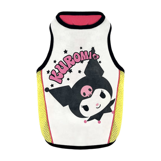 PUPPY DOG CLOTHING SERIES KUROMI SPORT TANK WHITE & YELLOW