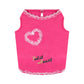 PUPPY DOG CLOTHING SERIES PETIT HEART HOT PINK