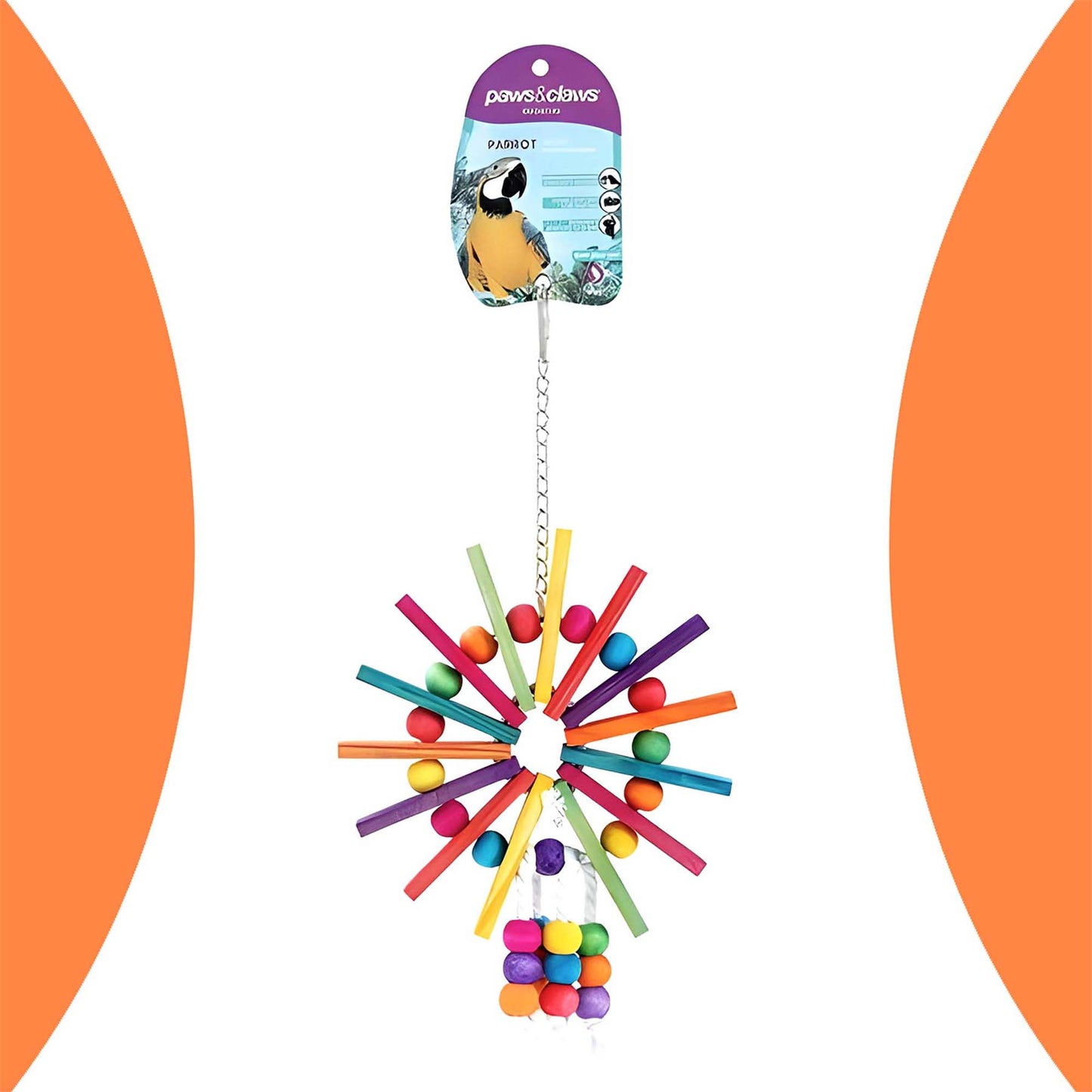 PARROT LARGE FERRIS WHEEL WOODEN TOY