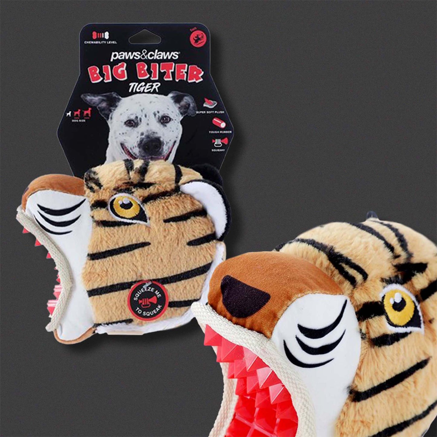 BIG BITER TIGER TPR + PLUSH