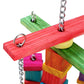 PARROT LARGE WOOD & ROPE TOY WITH BELL