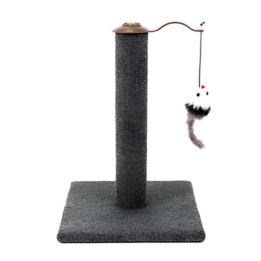 CAT SCRATCHING POST KITTEN CARPET TREE SINGLE SISAL SCRATCHER POLE GYM WITH TOY