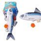 PLUSH FISH SURPRISE TOY BLUE