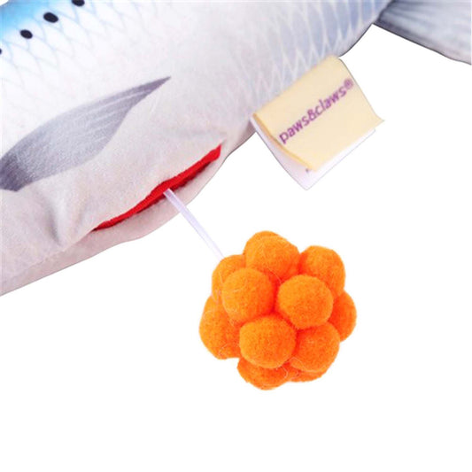 PLUSH FISH SURPRISE TOY BLUE