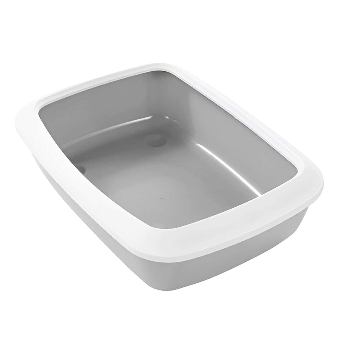 CAT LITTER TRAY WITH RIM