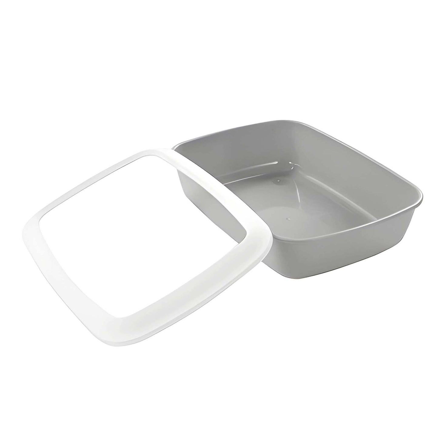 CAT LITTER TRAY WITH RIM