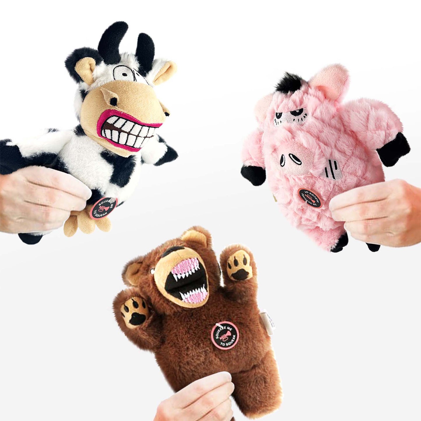 ANGRY ANIMALS PLUSH COW