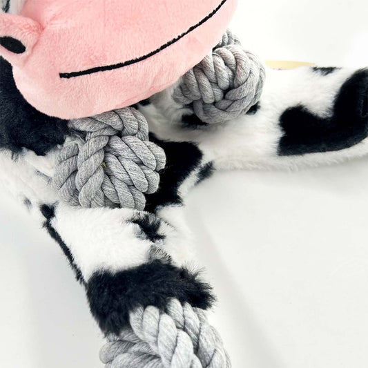 ANIMAL KINGDOM PLUSH ROPE COW