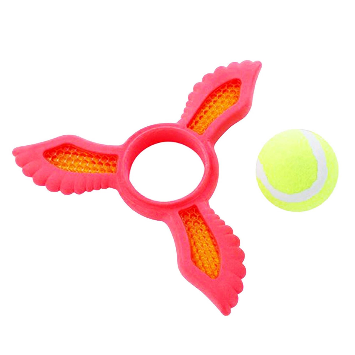 FETCH FLYER FOAM DART WITH TENNIS BALL 3 COLOURS