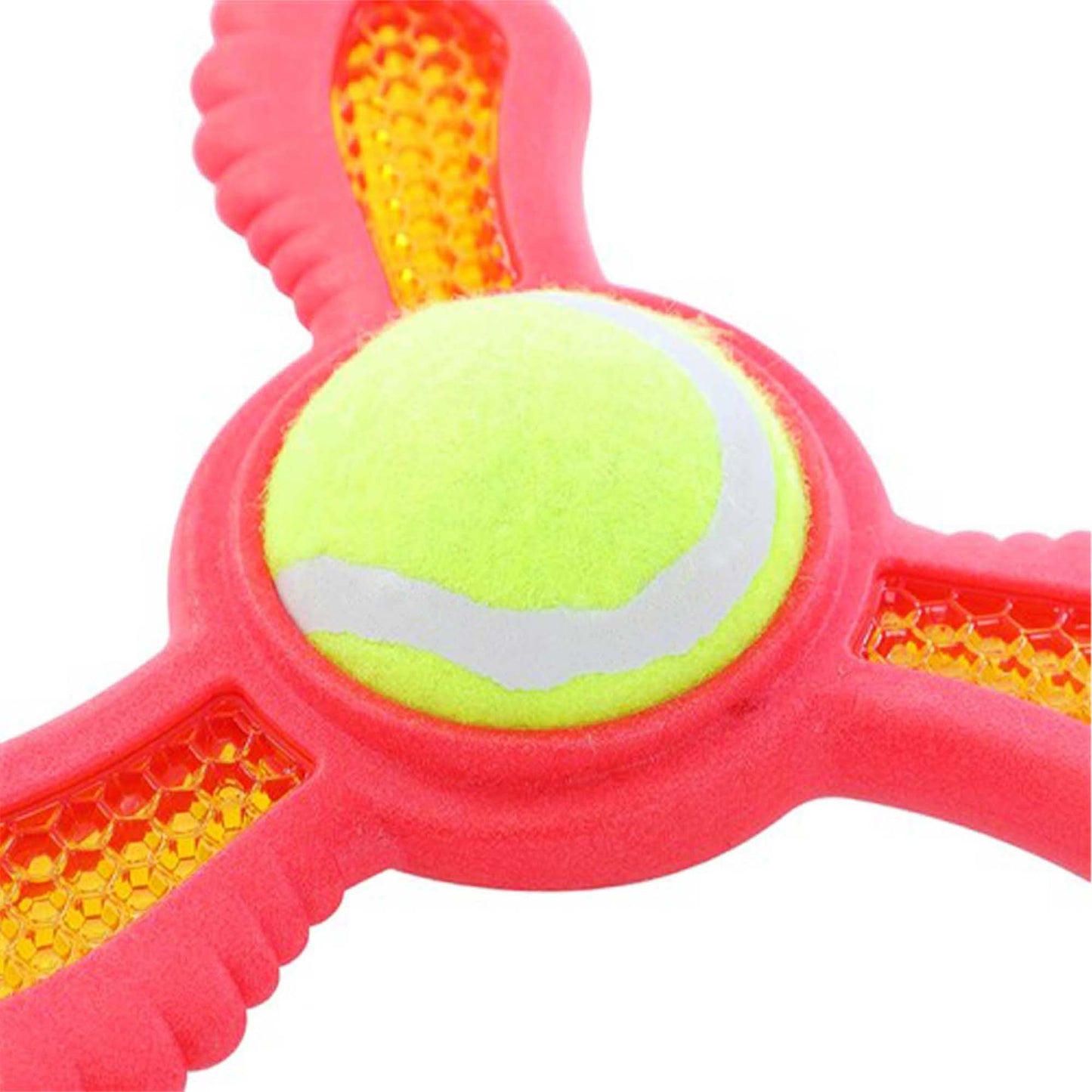 FETCH FLYER FOAM DART WITH TENNIS BALL 3 COLOURS