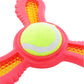 FETCH FLYER FOAM DART WITH TENNIS BALL 3 COLOURS