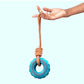 SQUEAKY DUAL COLOUR TYRE WITH ROPE 2 COLOURS