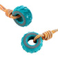 SQUEAKY DUAL COLOUR TYRE WITH ROPE 2 COLOURS