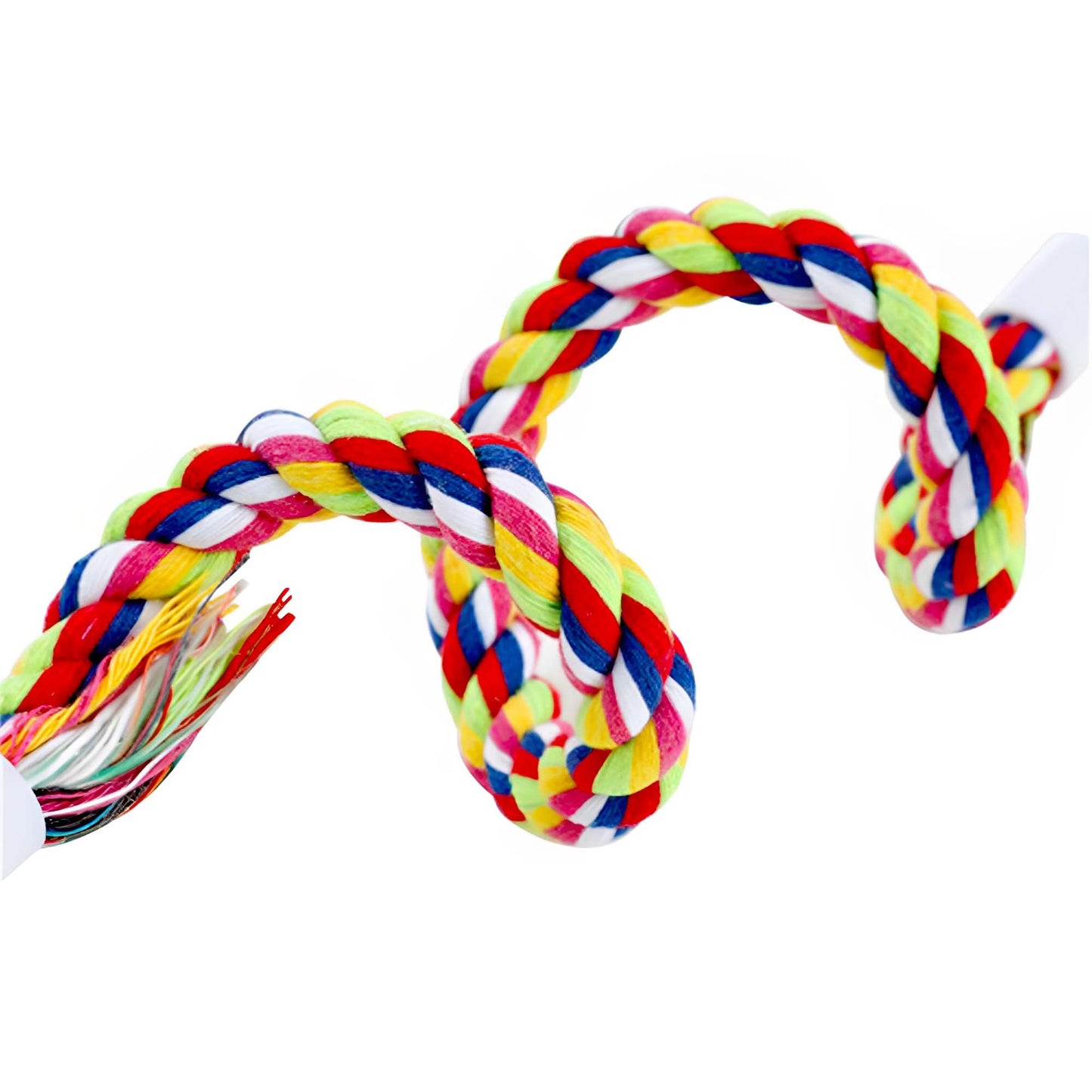 PARROT SPIRAL ROPE TOY WITH BELL