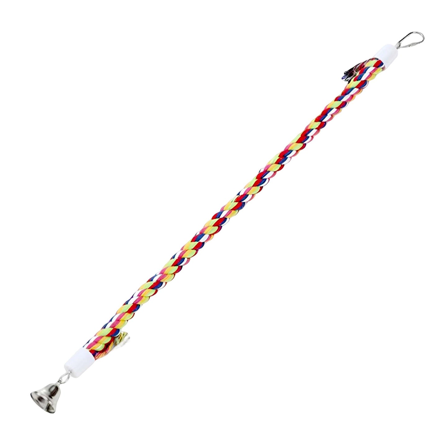 PARROT SPIRAL ROPE TOY WITH BELL